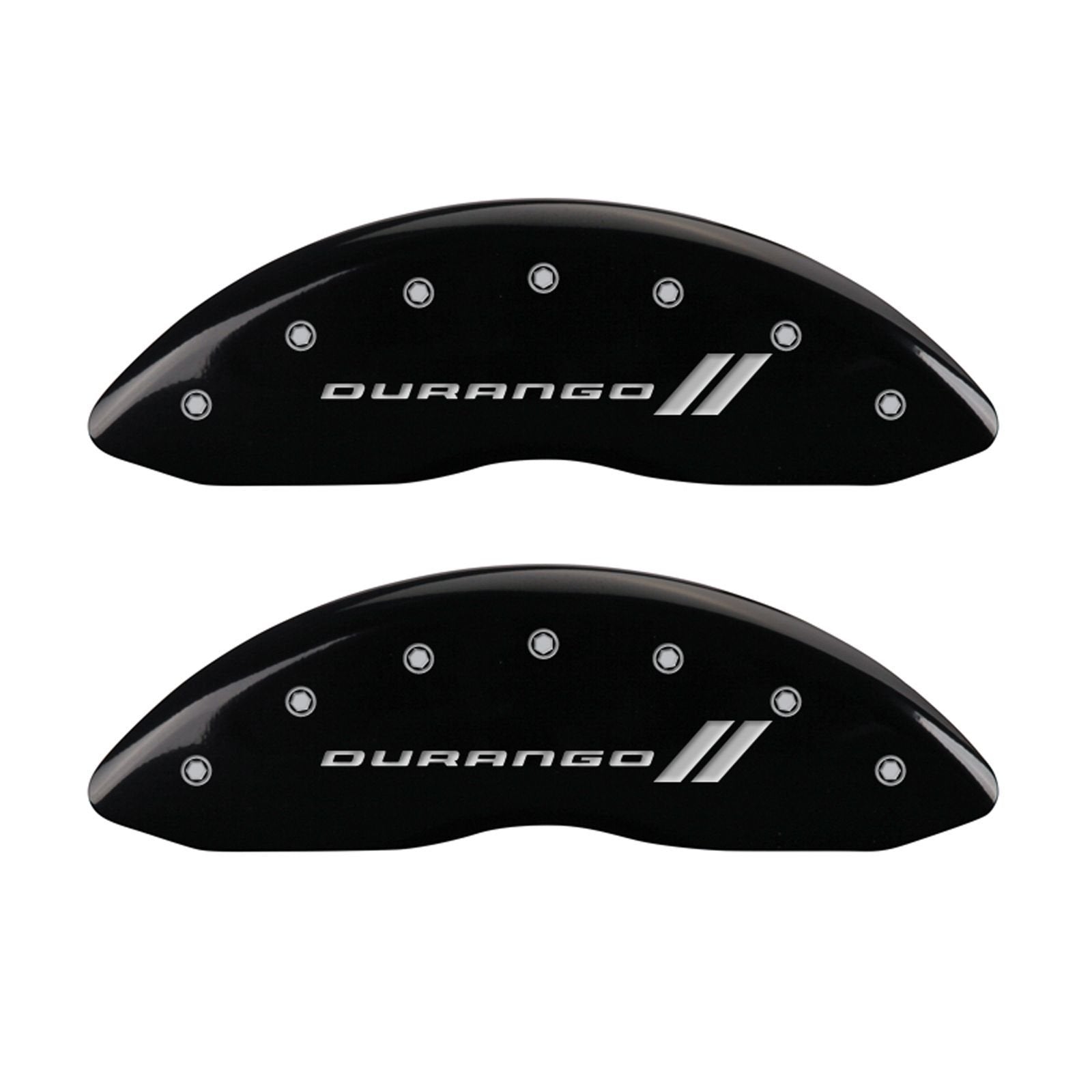 Durango ll MGP Caliper Covers 12134SDGOBK Engraved Caliper Cover with Black Powder Coat Finish and Silver Characters, (Set of 4)