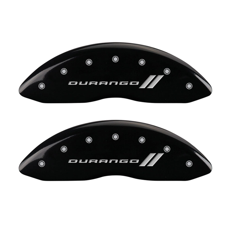 Durango ll MGP Caliper Covers 12134SDGOBK Engraved Caliper Cover with Black Powder Coat Finish and Silver Characters, (Set of 4)