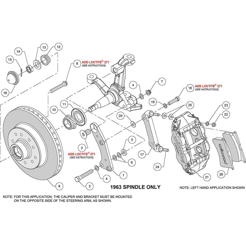 11.86" FNSL6R Rotor&Hub Front Kit,1 PC