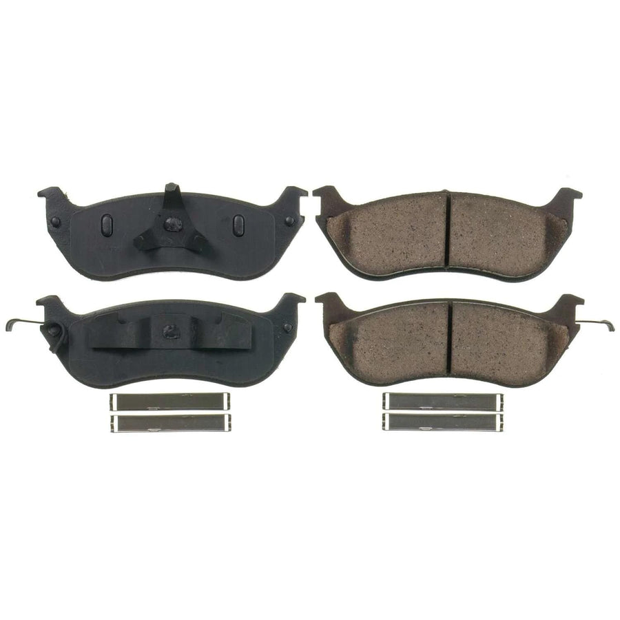 Power Stop Front Brake Kit For Crown Victoria Ford 1996-02 |Lincoln Town Car 1996-02 |Mercury Grand Marquis 1996-02 - Ceramic Brake Pads With Installation Hardware, 17-674