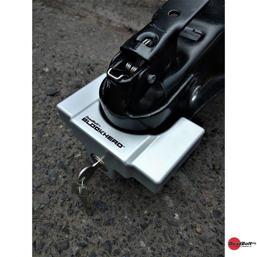 TCL1-YL C.T.Johnson Deadbolt Blockhead Trailer Coupler Lock