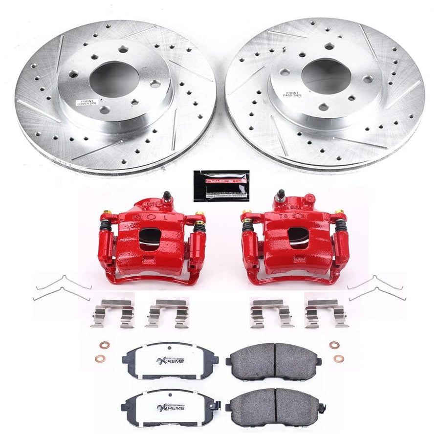 Power Stop Front KC749-26 Z26 Street Warrior Brake Kit Nissan For Nissan Altima 1993-2001, Nissan Sentra 2000-2006 [Model Specific]
