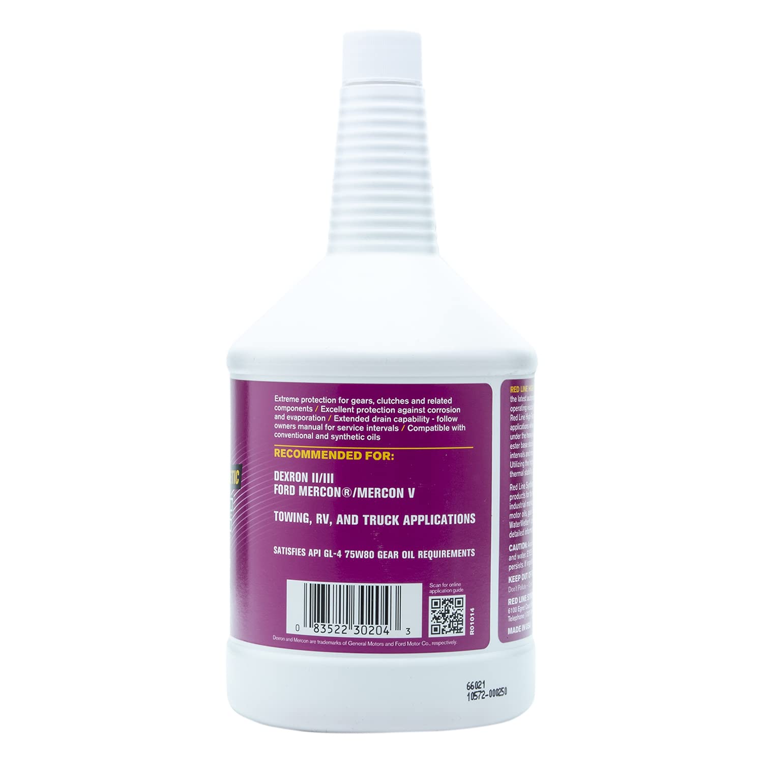 High Temperature Red Line 30204 Synthetic Automatic Transmission Fluid (ATF) - 1 Quart