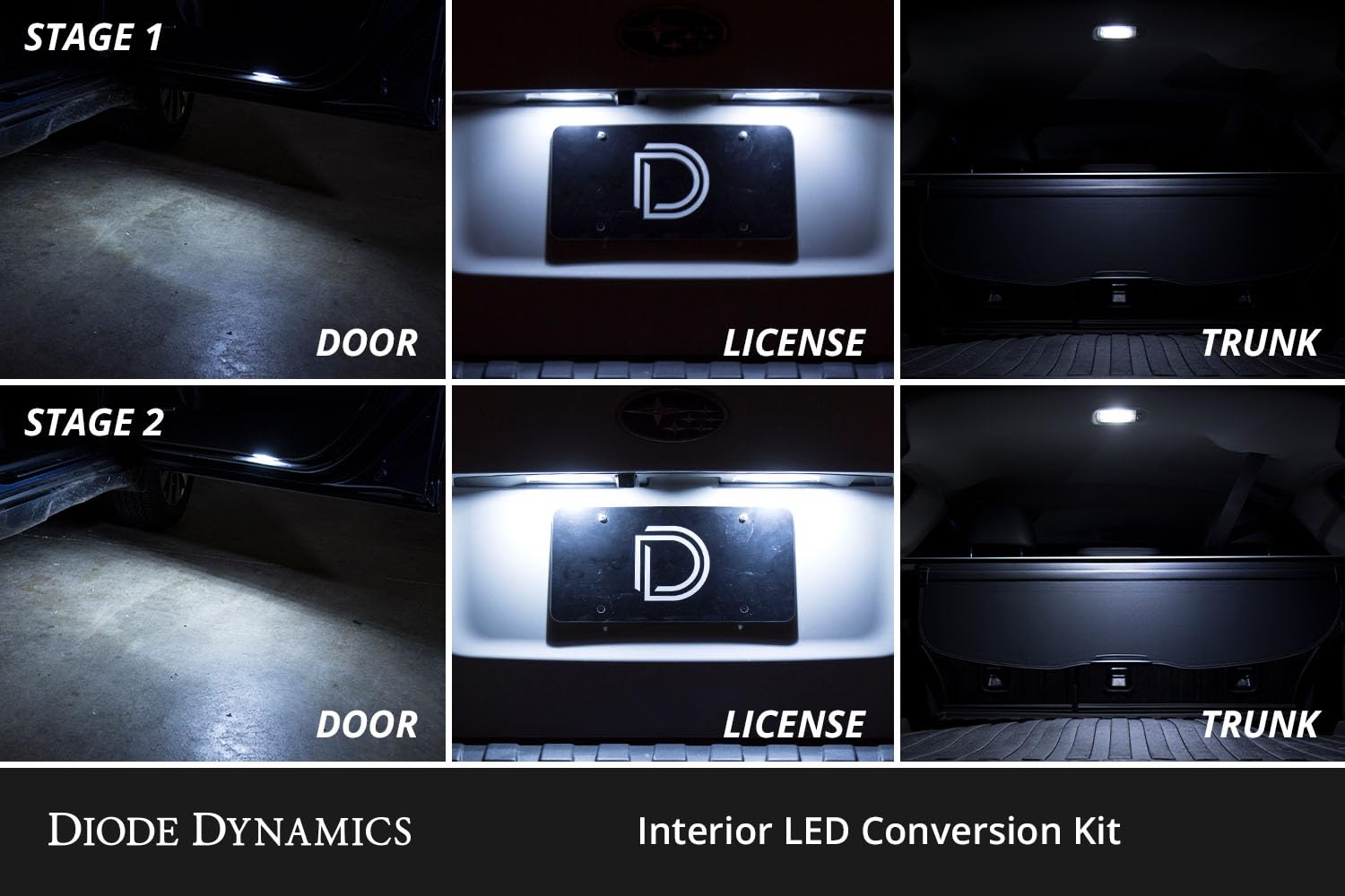 Diode Dynamics interior bulb pack LED compatible with Subaru Forester 2014-2018, Stage 2