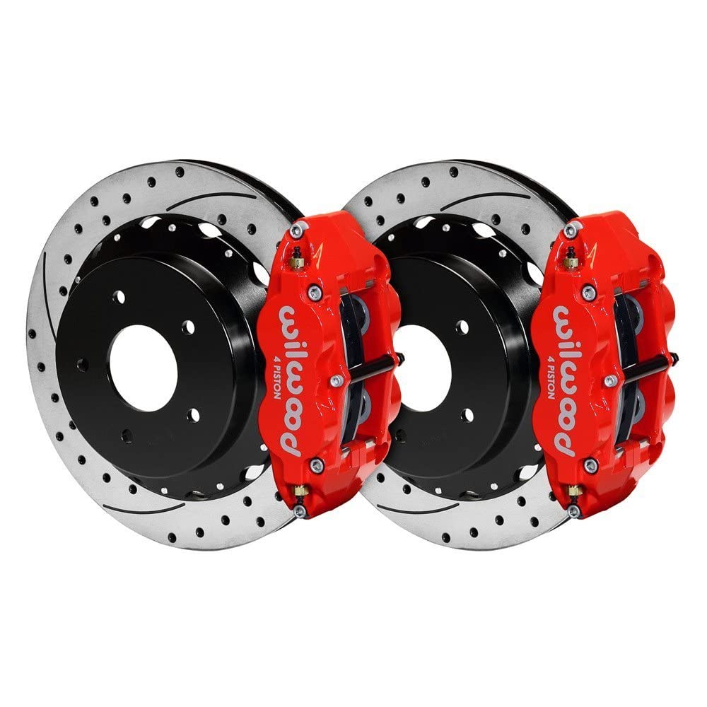 Rear FNSL4R Kit,12.88", Drilled, Red