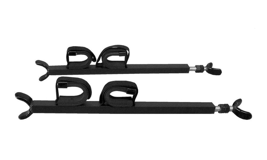 Great Day Overhead Quick-Draw Gun Rack - For UTVs With Roll Bar Depth of 23-28in - Black Powder-Coated Finish - 2 Gun Model, QD850-OGR
