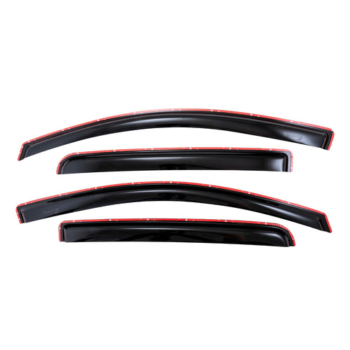 TrailFX Window Vents Smoked Rainguards Fits Chevrolet Colorado 2015-2022 Crew Cab in-Channel 4-Piece Low Profile Acrylic Rainguard Set TrailFX 4995IC