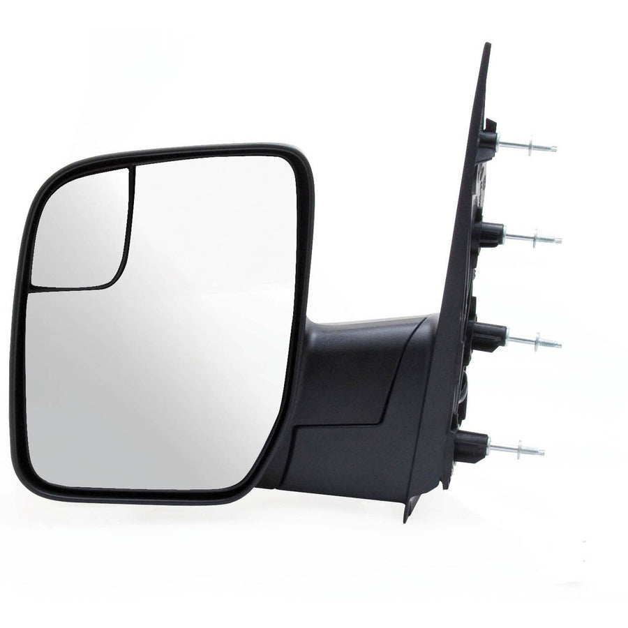 Driver Side Fit Mirror for Ford Econoline, Sail Type, Textured Black, w/Blind spot, Foldaway, Manual
