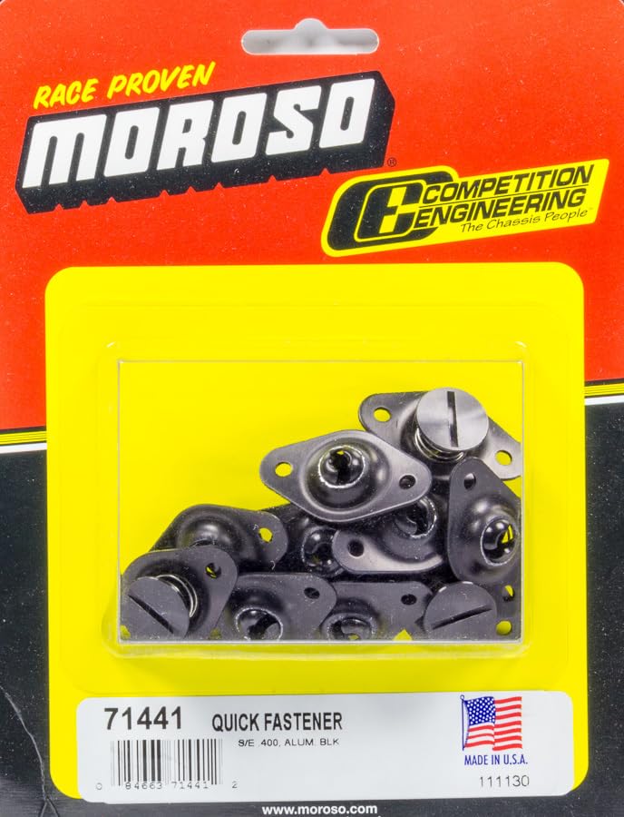 Moroso QUICK FASTENER, SELF EJECTING, 5/16 IN X .400 IN, ALUMINUM, BLACK 71441