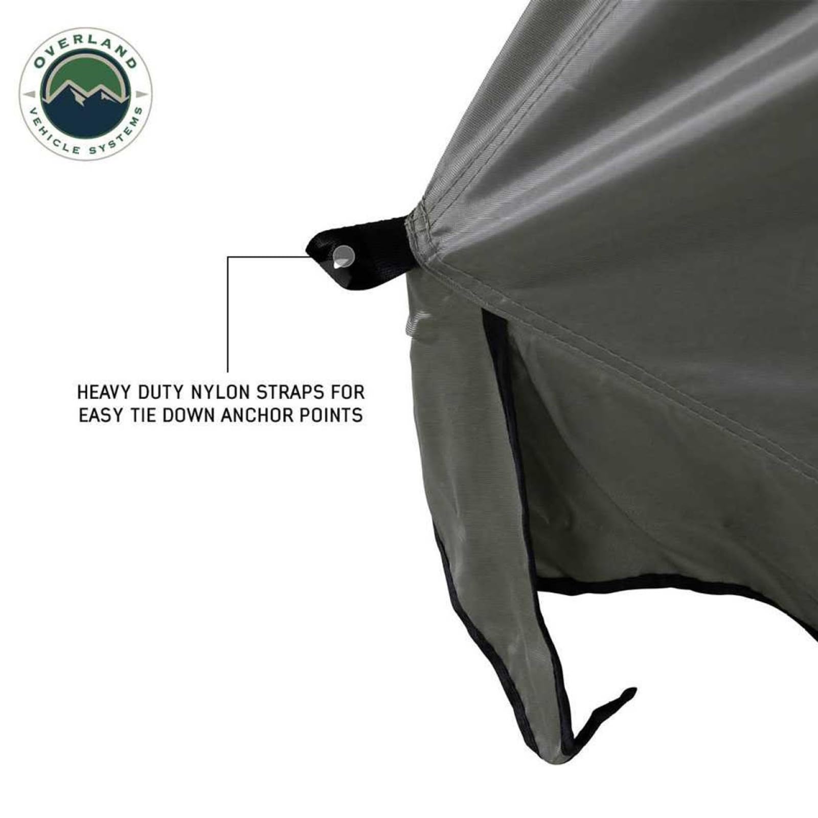 Overland Vehicle Systems Roof Top Tent Annex Green Base with Black Floor & Travel Cover TMBK