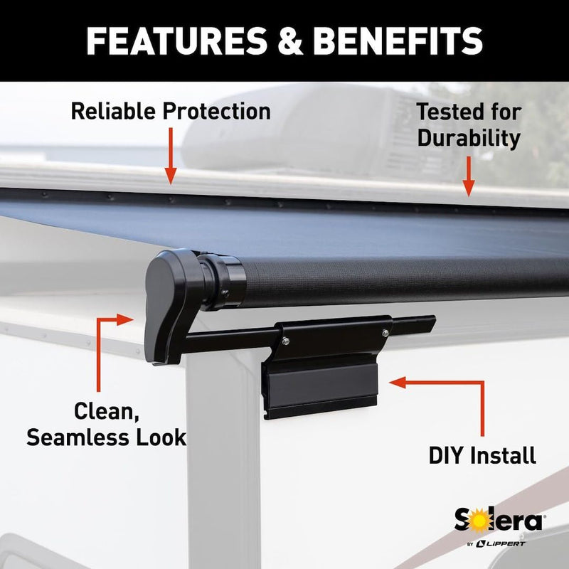 5000 Series Solera Slide Topper Awning, White - 6'6" (6'1" Fabric)