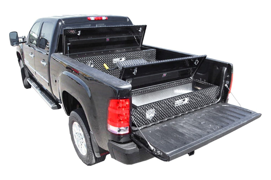 3122-001-bk62 Highway Products 58x10.5x18 5th Wheel Partner Box With Black Diamond Plate Base/lid