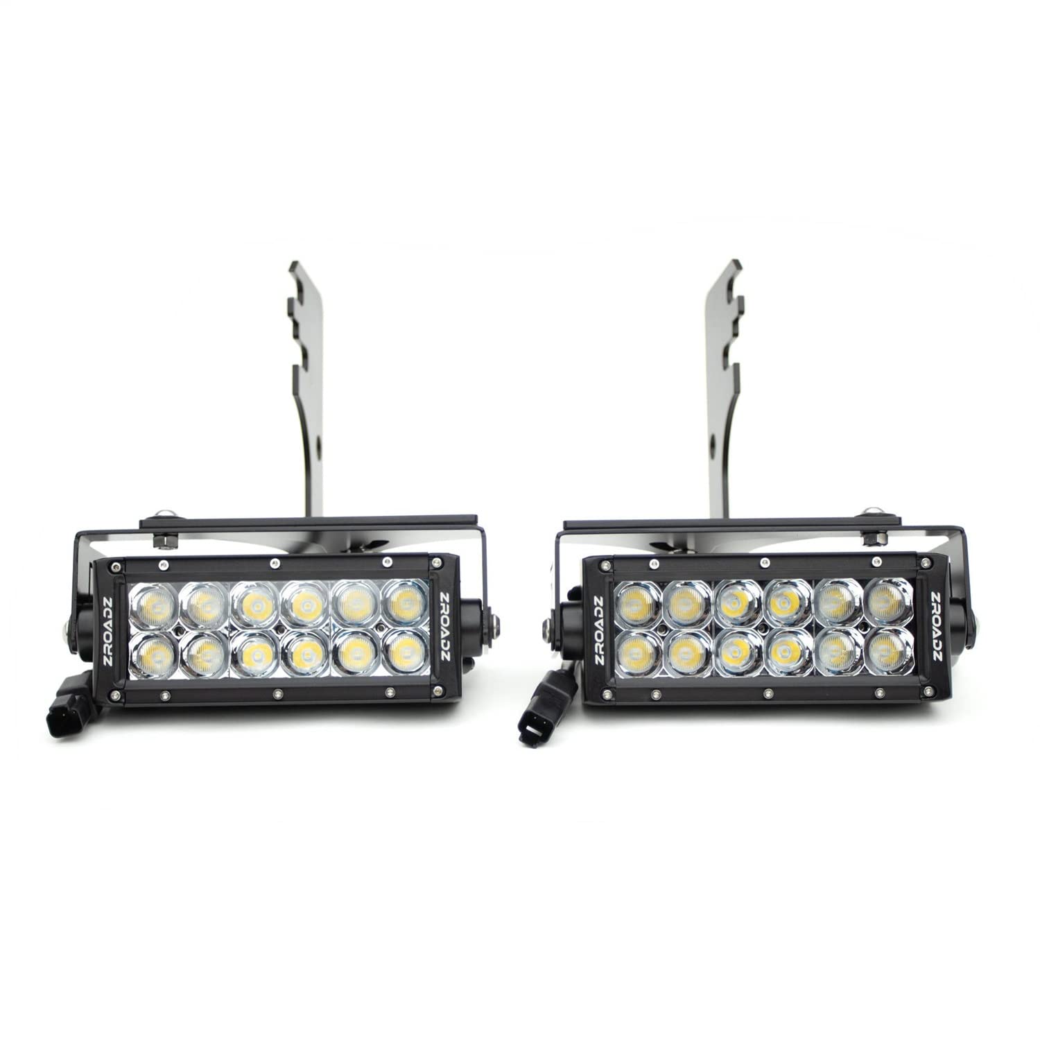 ZROADZ LED Mounting Bracket & Kit Under Rear Bumper - Compatible w/ 2016-2022 Toyota Tacoma - with (2) 6 Inch ZROADZ LED Lights (Included) with Wiring Harness - PN Z389401-KIT