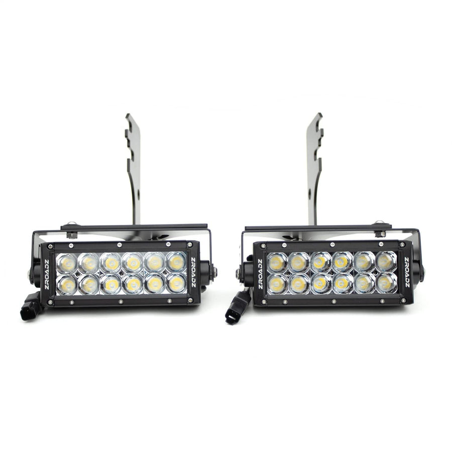 ZROADZ LED Mounting Bracket & Kit Under Rear Bumper - Compatible w/ 2016-2022 Toyota Tacoma - with (2) 6 Inch ZROADZ LED Lights (Included) with Wiring Harness - PN Z389401-KIT