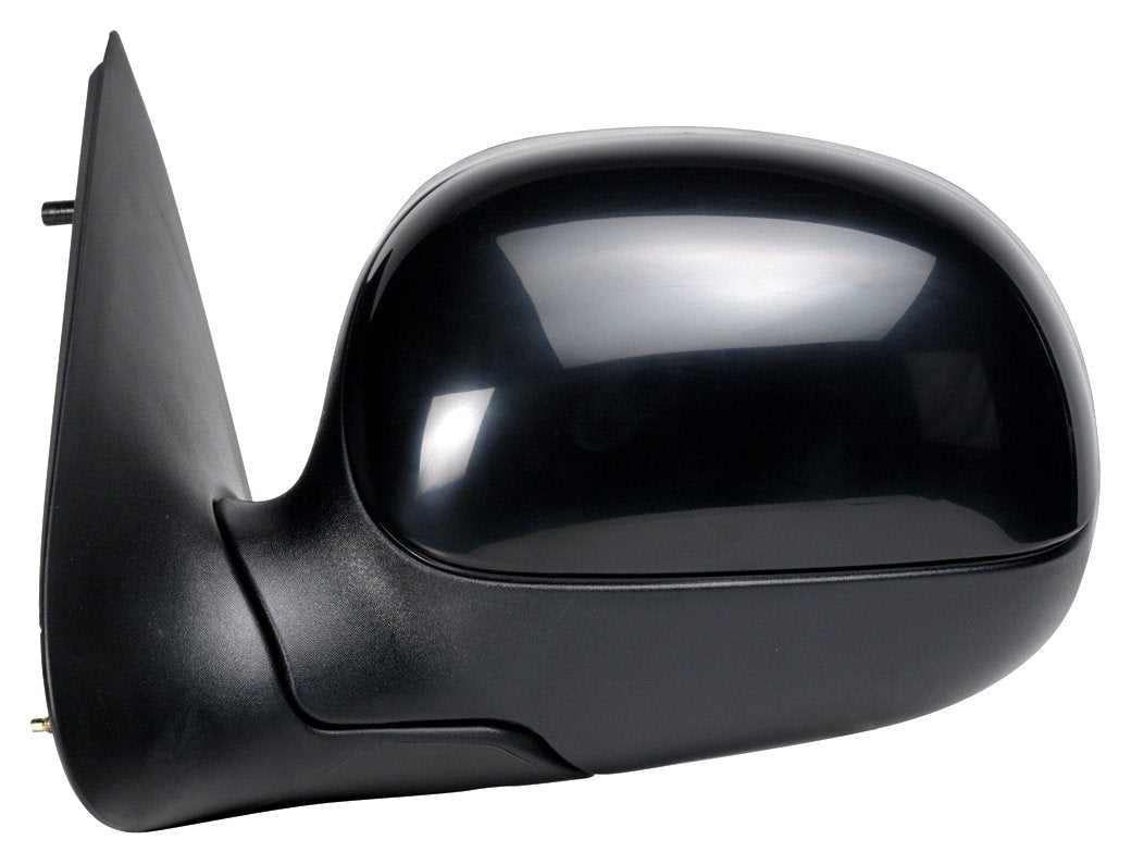 Mirror Driver Side for Ford F150, F250 LD Pick-Up, Black, w/PTM Cover, Foldaway, Manual (Will not fit on Crew Cab Models)