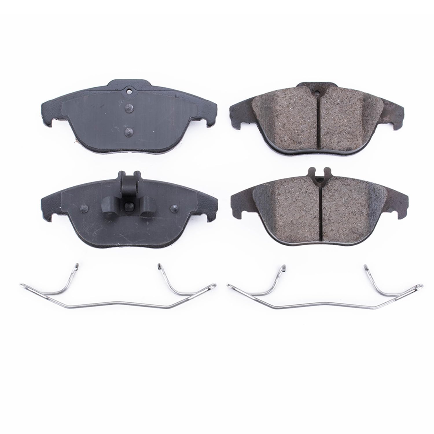 Power Stop Brake Kit Front For Mercedes-Benz C230 2008-09 |C250 2010-15 |C300 2008-14 |C350 2008-15 |E350 2010-14 |Mercedes-Benz E400 2015-17 - Ceramic Brake Pads With Installation Hardware, 17-1341