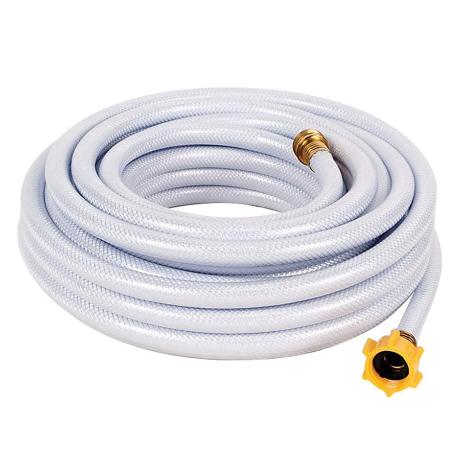 25-Ft Camco TastePURE - RV Drinking Water Hose - Contains No Lead, No BPA & No Phthalate - Features Reinforced Design & Crafted of PVC - 1/2” Inside Diameter, Made in the USA (22733)