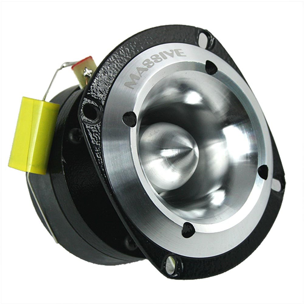Massive Audio Super Bullet T40-60w / 120 Watt Peak Car Audio Tweeter, Titanium Diaphragm, 25.4mm Aluminum Phase Plug, 4 Ohm, Sold as Each