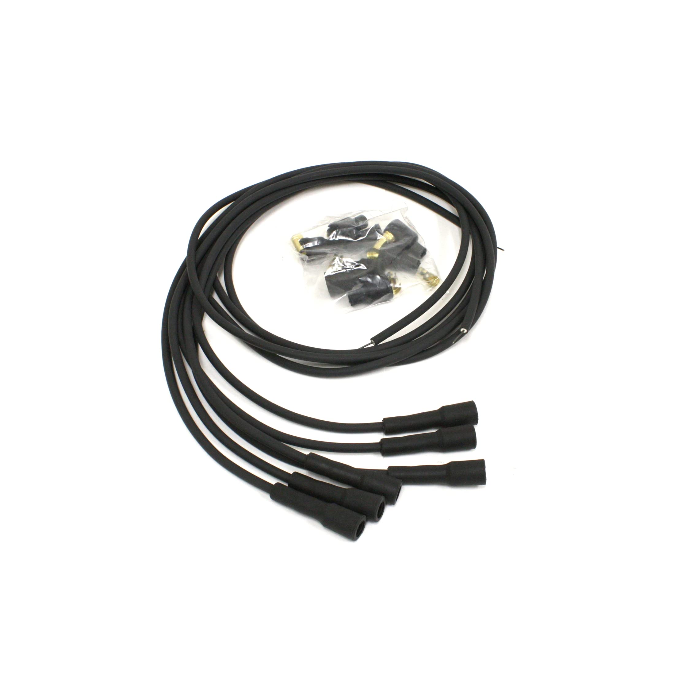 Black Pertronix 706180 Flame-Thrower Universal 180 Degree 6 Cylinder Spark Plug Wire