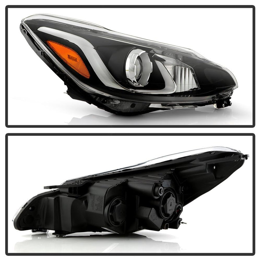 Chevy Spark LS/LT 19-21 Spyder (POE) Halogen Projector Headlight - Low Beam-H7(Not Included) ; High Beam-H1(Not Included) - OE Right (Fit w/Bumper Parking Lamp)