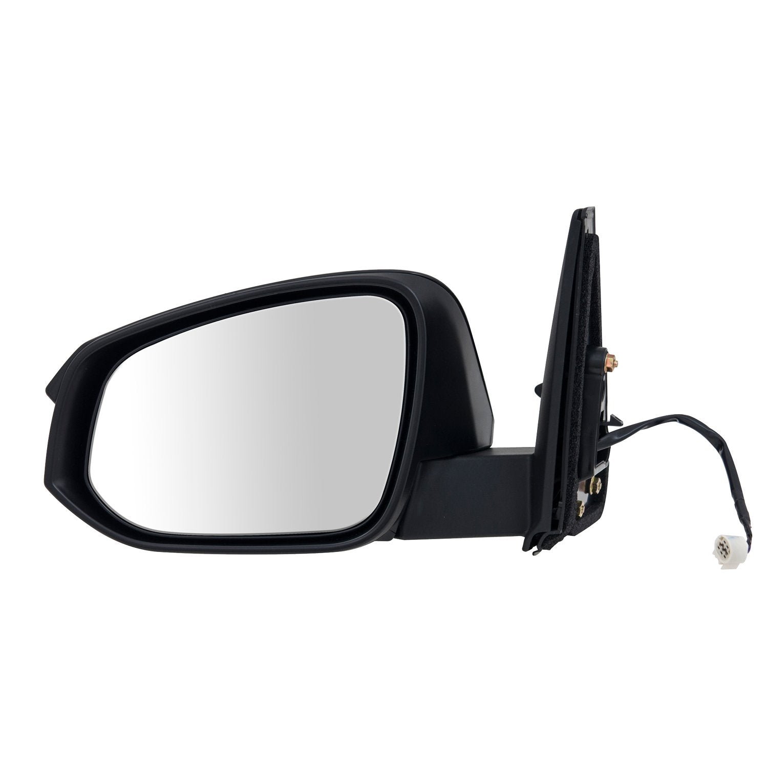 Mirror Driver Side for Toyota 4 Runner, Textured Black w/PTM Cover, Foldaway, w/o Puddle lamp, Heated Power