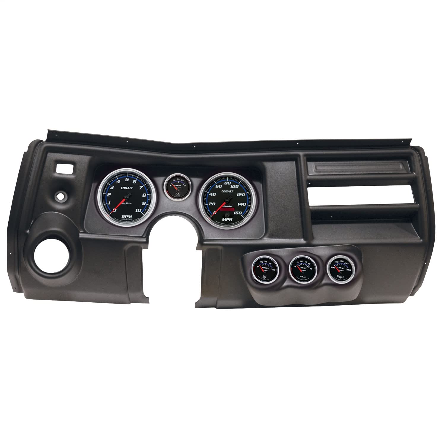 AutoMeter Dash Kit Direct Fit, (5" X2, 2 1/16" X4), Chevy Chevelle Vent 69, Cobalt (2911-05)