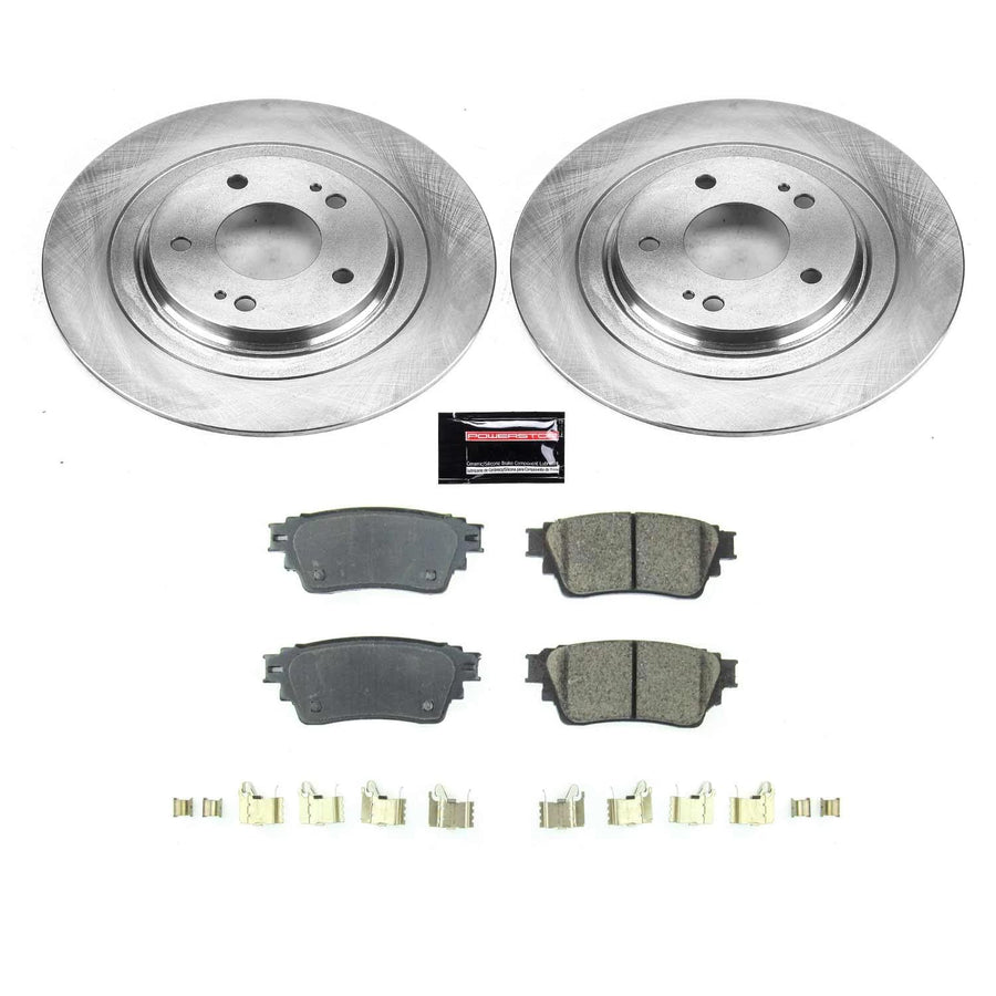 Power Stop KOE8381 Rear Replacement Brake Kit-OE Brake Rotors & Ceramic Brake Pads For Mitsubishi Eclipse Cross, Mitsubishi Outlander, Mitsubishi Outlander PHEV [Model Specific]