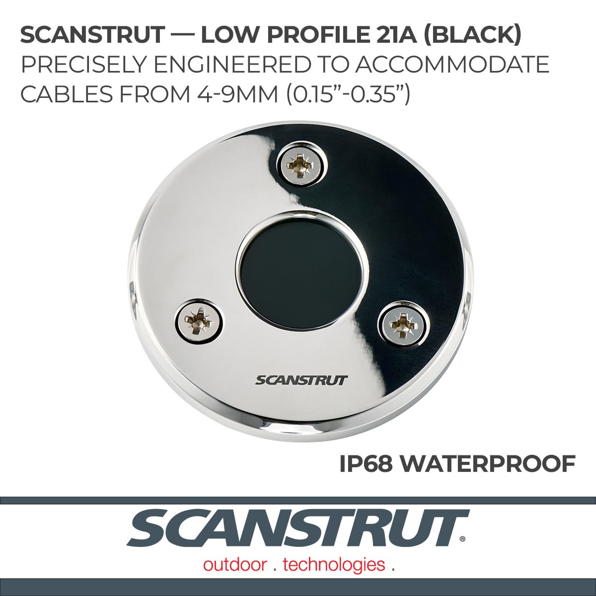 Low Profile Cable Seal Scanstrut DS-LP-21A-S - 316 Stainless Steel