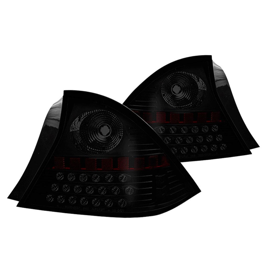 Winjet Black Housing/Smoke Lens WJ20-0032-05 LED Tail light (Honda Civic (For 2 Door Coupe ONLY)