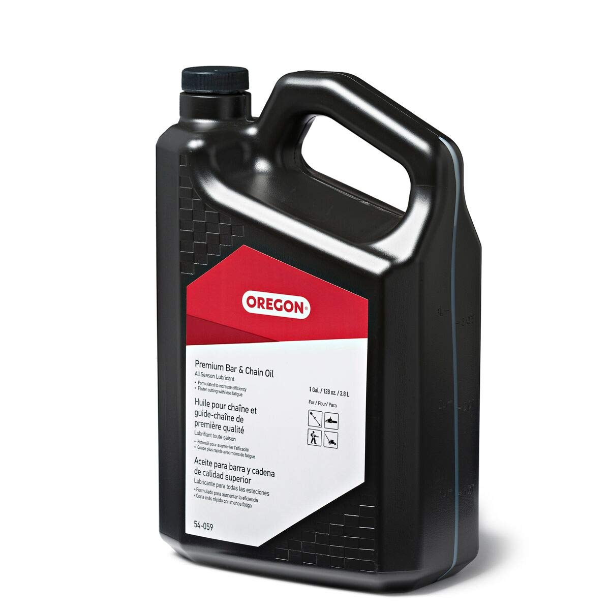 Oregon Premium Bar and Chain Oil 54-059 and Lubricant for Chainsaws, 1 Gallon Bottle (128 fl.oz / 4500 ml)