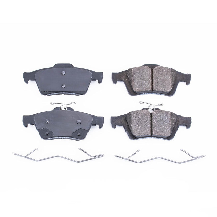 Power Stop Brake Kit Rear For Ford Focus 2016-18 - Ceramic Brake Pads With Installation Hardware, 17-1564A