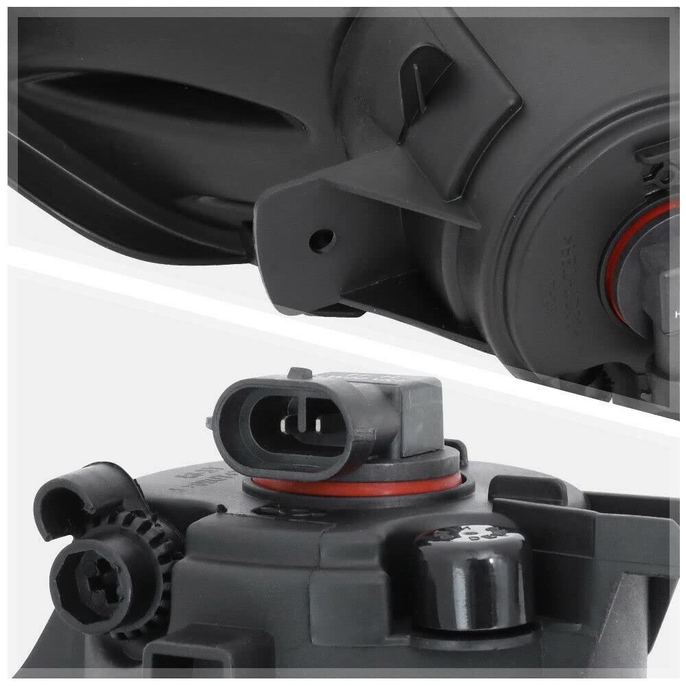 OEM Replica Black Horse Fog Light Clear Compatible with 2016-2017 Nissan Altima-NS896OE