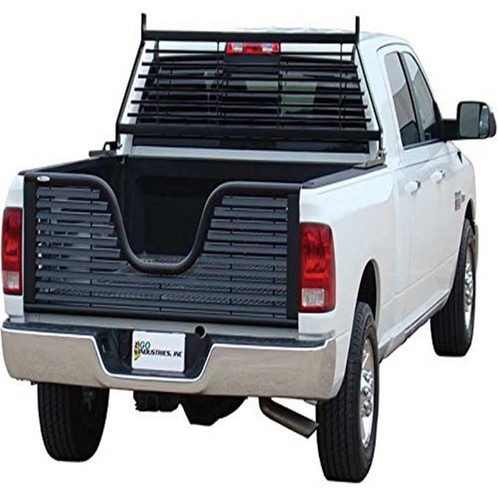 Black Louvered V-Gate Tailgate for Dodge RAM 1500 Go Industries 6124