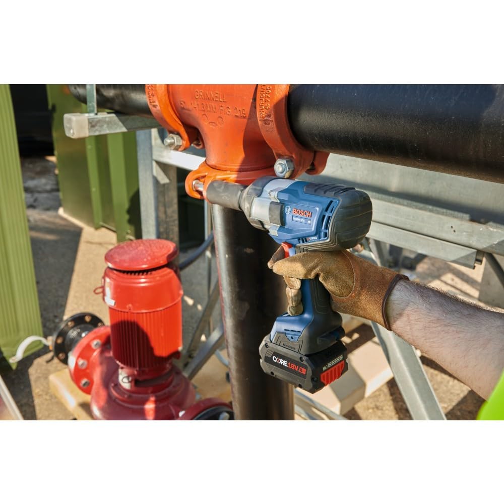 PROFACTOR™ BOSCH GDS18V-770N 18V 3/4 In. Impact Wrench with Friction Ring and Thru-Hole (Bare Tool)