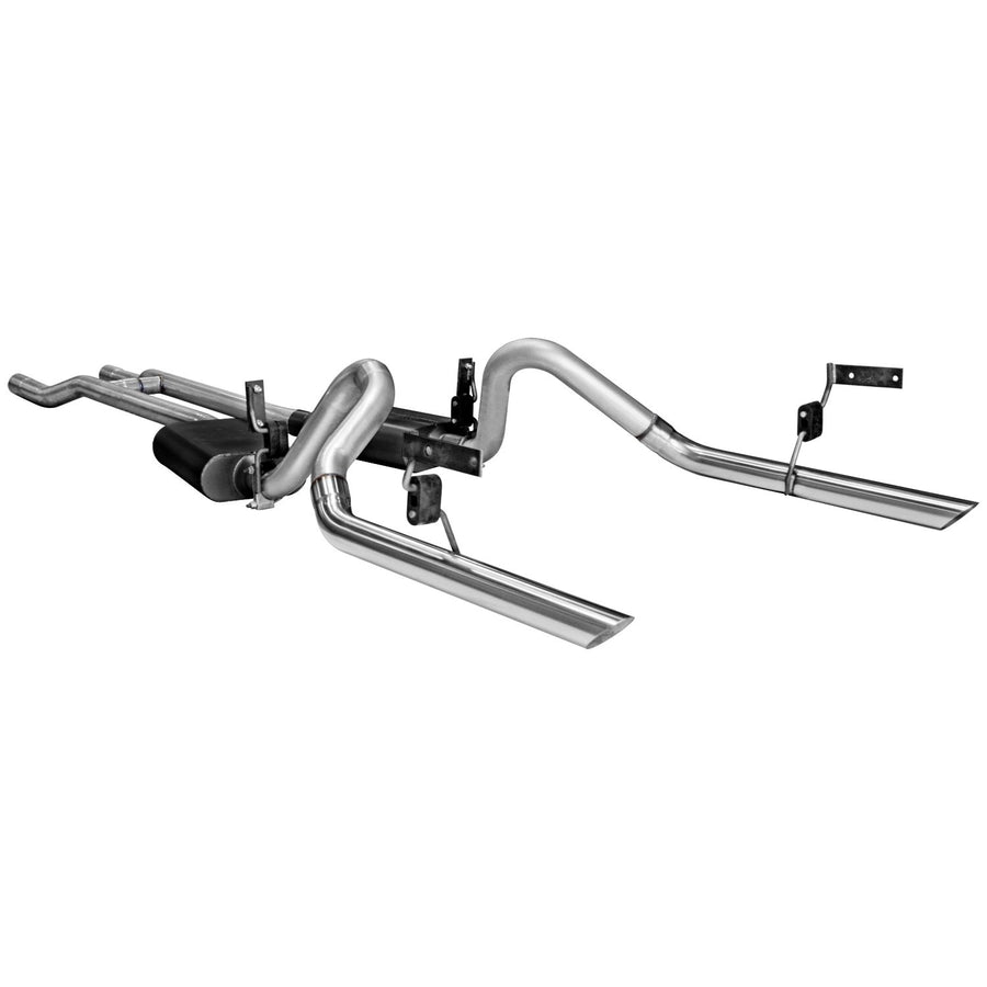 American Thunder Flowmaster 17273 Crossmember-Back Exhaust Kit 2.5 Inch Aluminized Steel Compatible with 1964-1966 Ford Mustang with a V8 engine