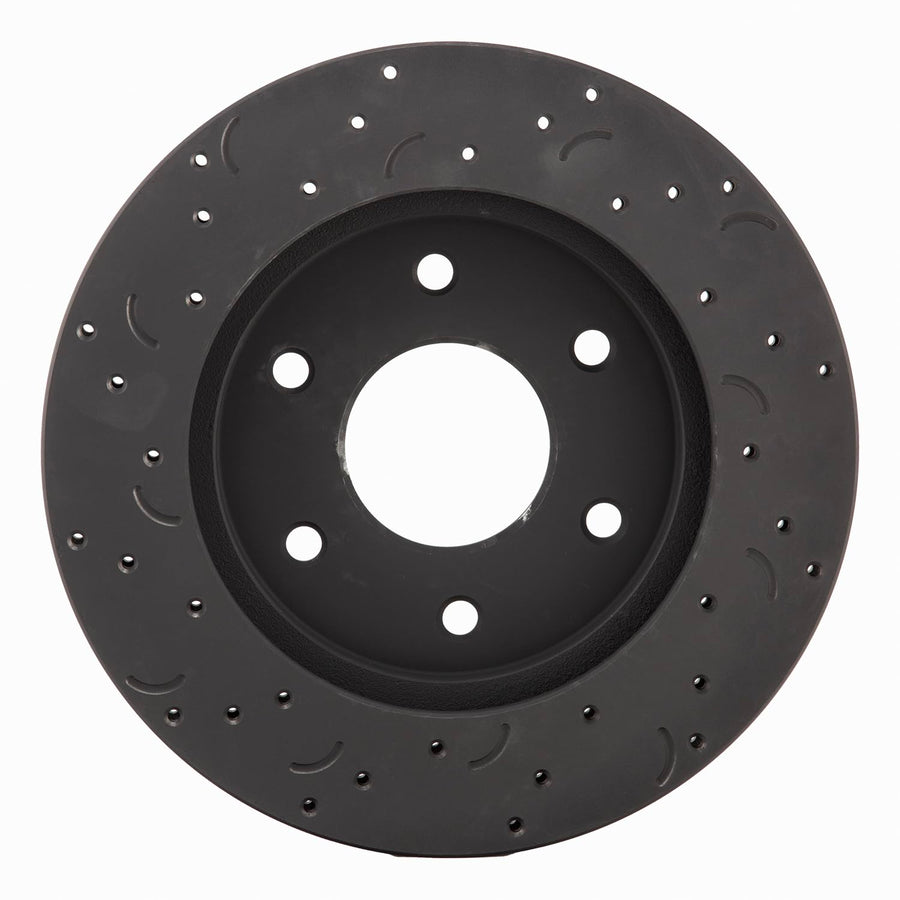 Talon Cross-Drilled and Slotted Vented Rotor, Hawk Performance Brakes, 12.59 in. Diameter, 1.68 in. Height