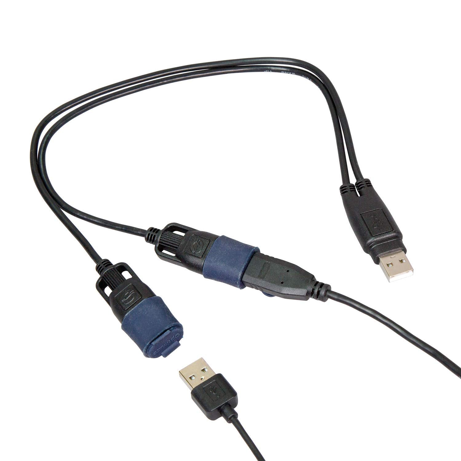 USB Cable Optimate O-110, Y-Splitter with Weatherproof Connection System
