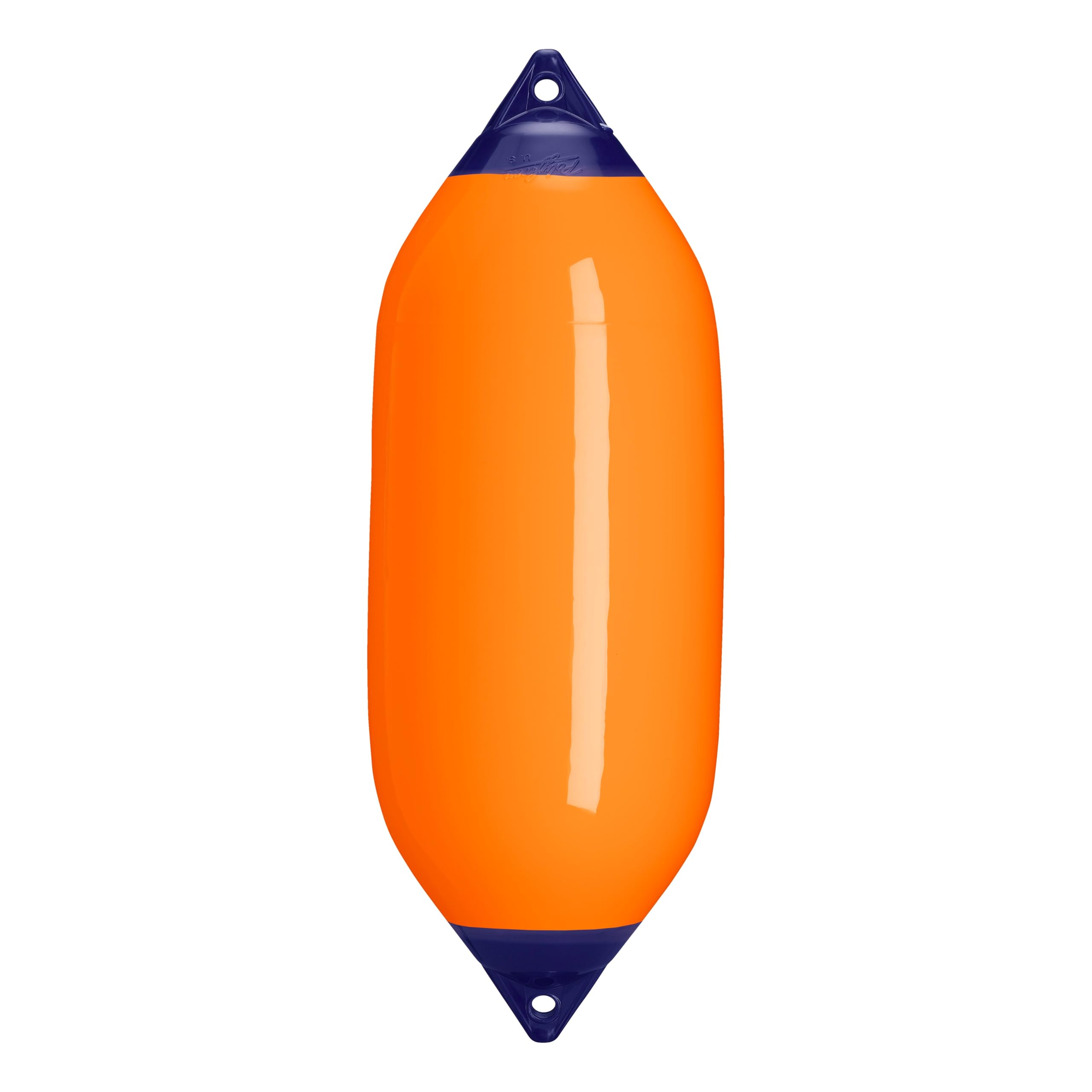 Polyform F-7 Boat Fender F-Series Standard Blue Ropehold - Orange
