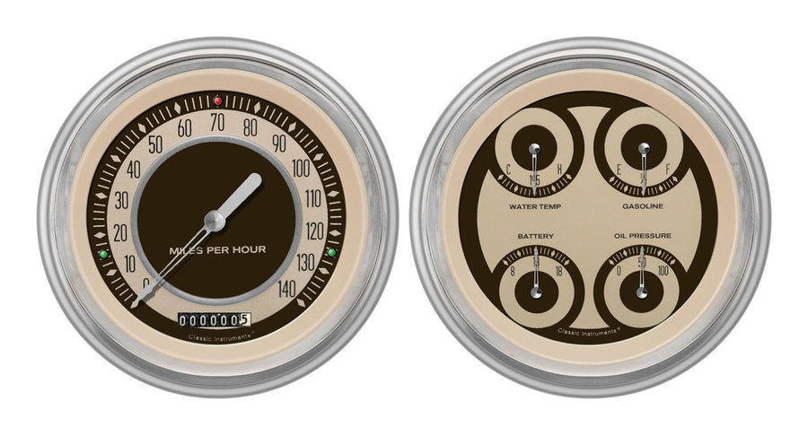 Nostalgia VT Gauge Package Classic Instruments CH51NT52
