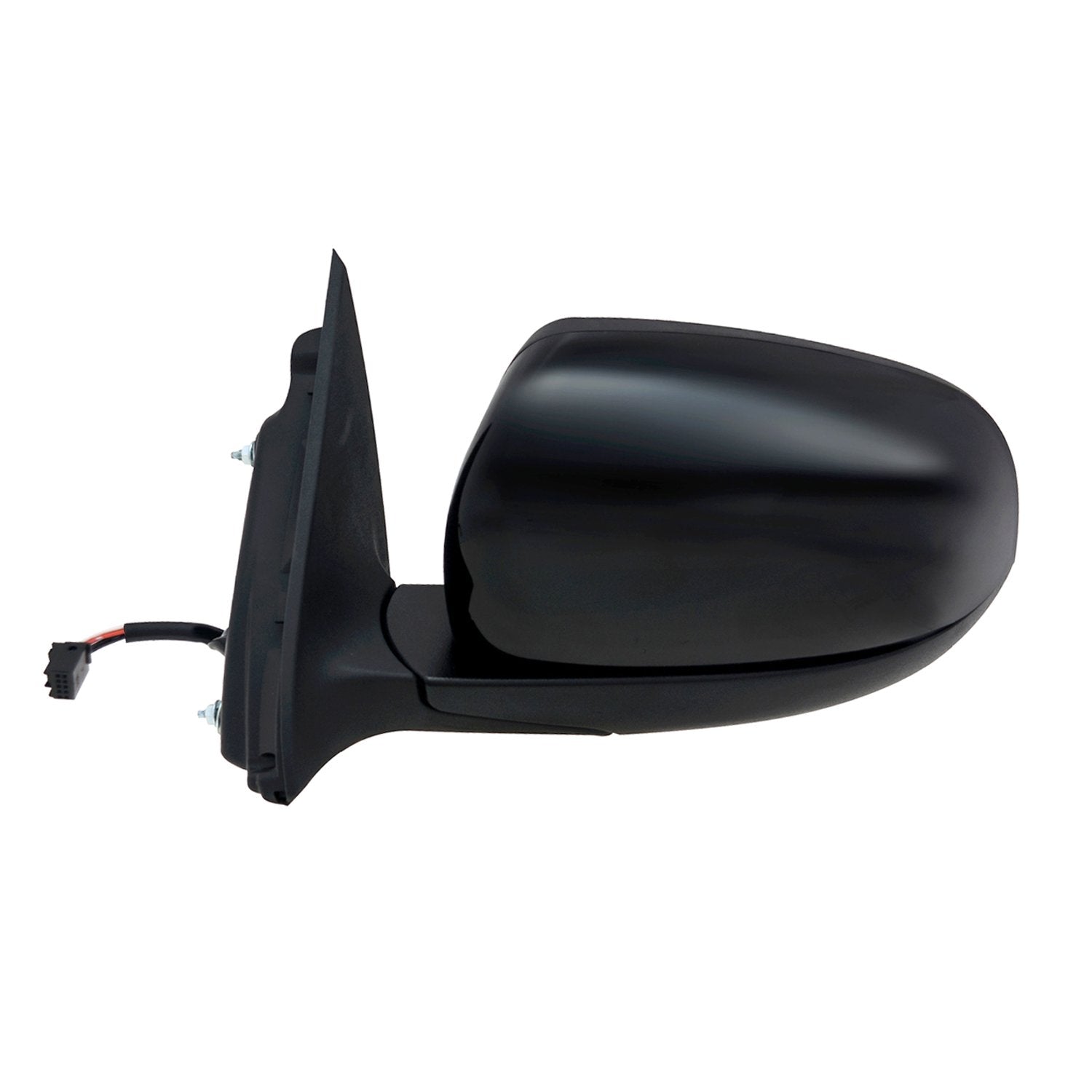 Fit System Mirror Driver Side for Jeep Cherokee, Code GTF, Textured Black w/PTM Cover, Foldaway, w/o Memory, Power