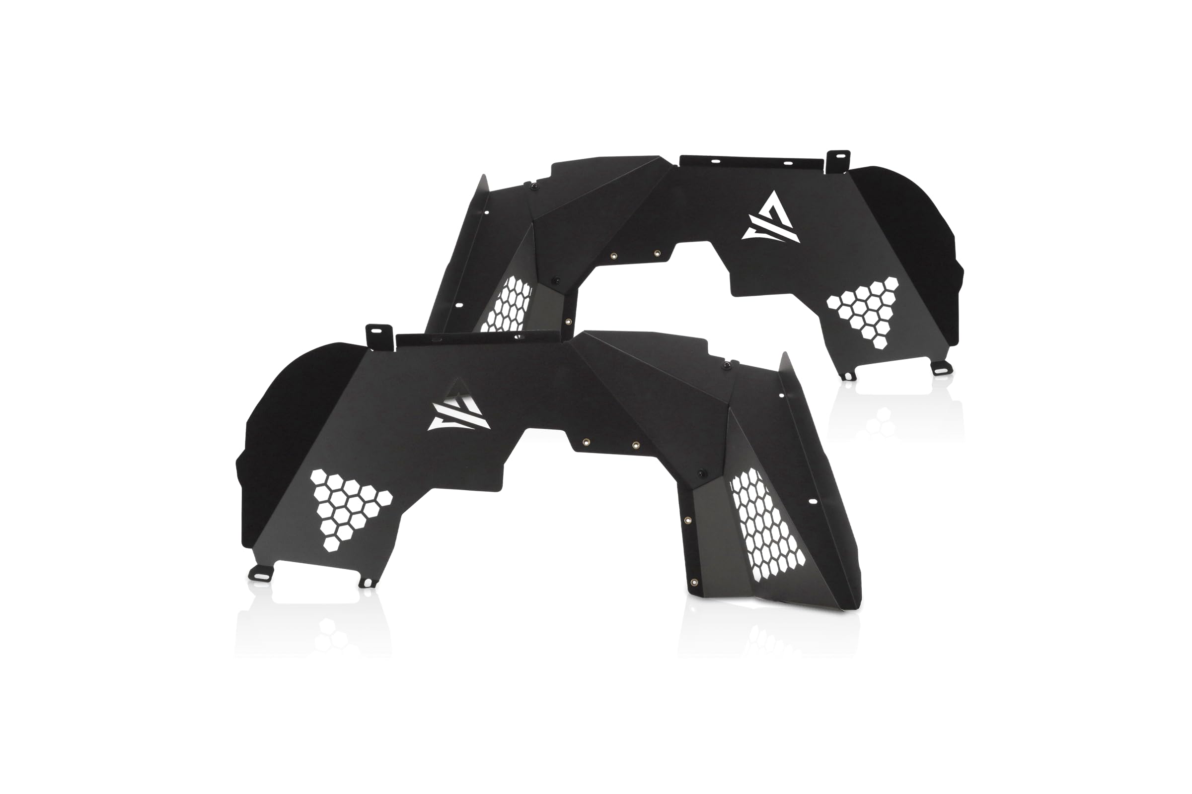 Attica4x4 Cobra Tek - Frontier Series Inner Fenders | Compatible with Jeep Gladiator | Durable Wheel Well Protection with Tire Clearance and Engine Ventilation | Textured Black Powder Coat.