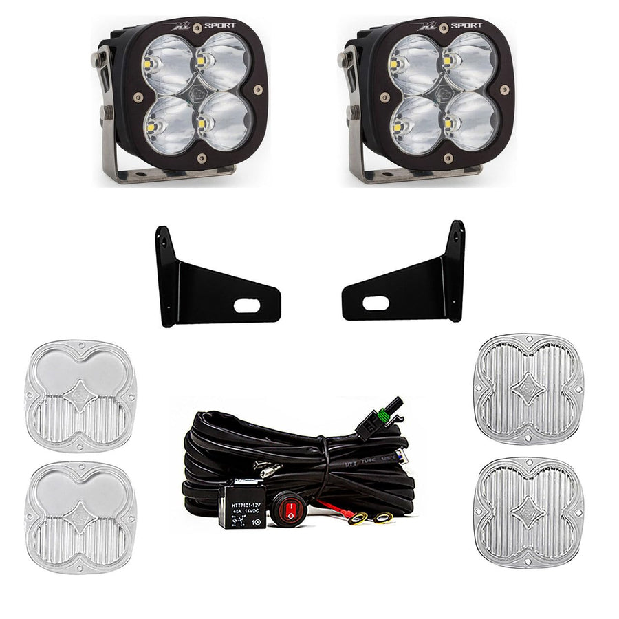 XL Sport Baja Designs LED A-Pillar Light Kit for Can-Am Maverick X3 2017-22 UTV (Driving/Combo; Clear)