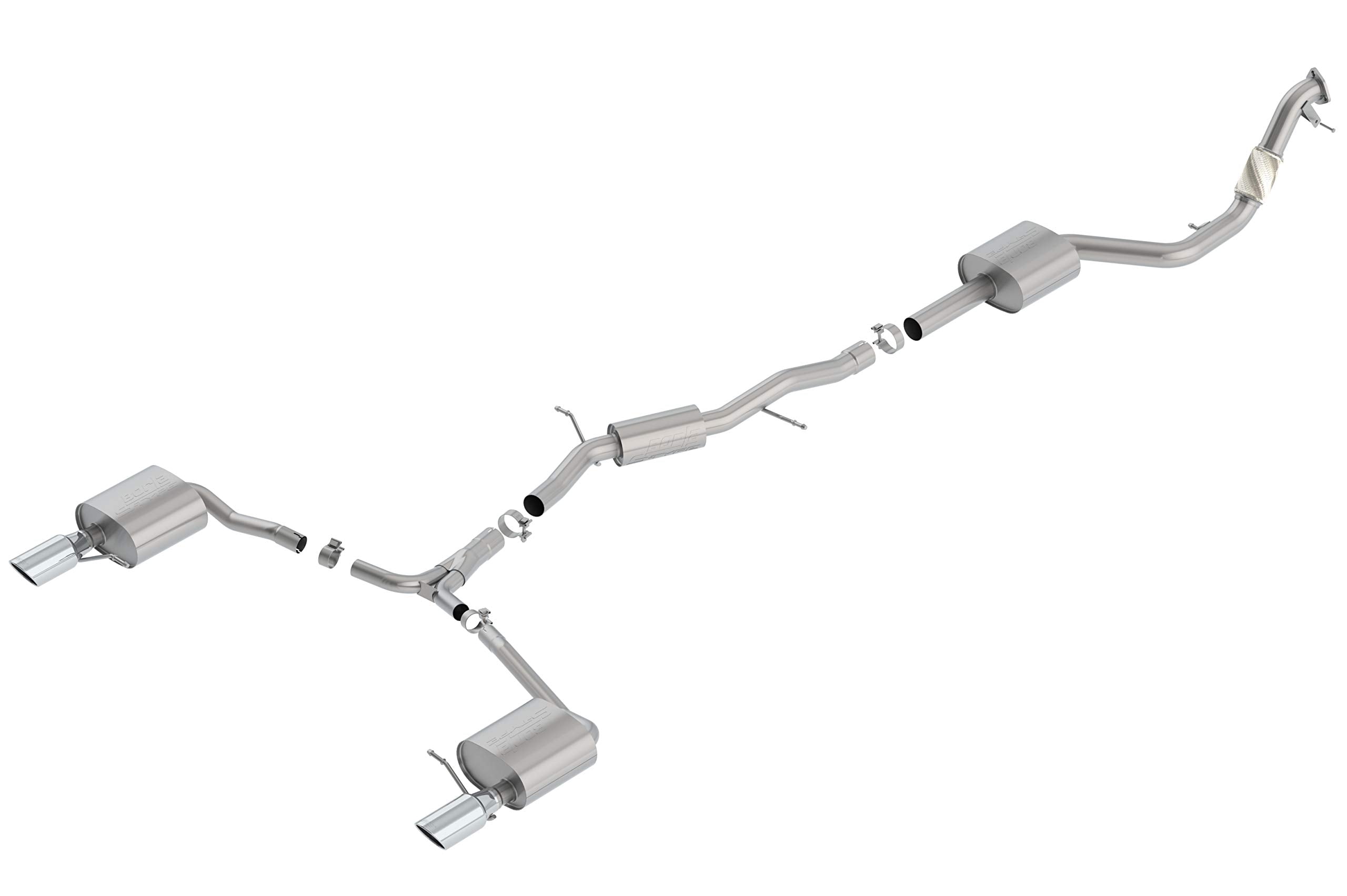 BORLA Cat-Back 140759 Performance Exhaust System for 2017-2019 Audi A4 Quattro Avant/Allroad 2.0L 4 Cyl. Automatic/Manual Transmission All Wheel Drive.