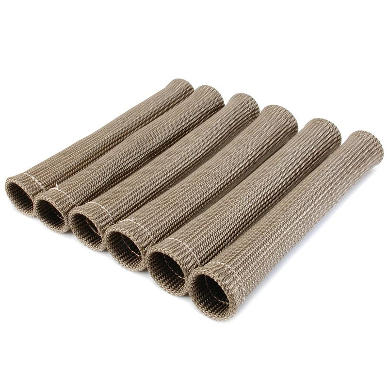 Titanium Protect-A-Boots Design Engineering 010540 8" Spark Plug Boot Protector Sleeves, No Ring (Pack of 6)