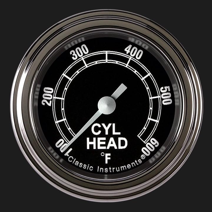 TR197SLF Classic Instruments Traditionale 2-1/8" Cylinder Head Temperature Gauge