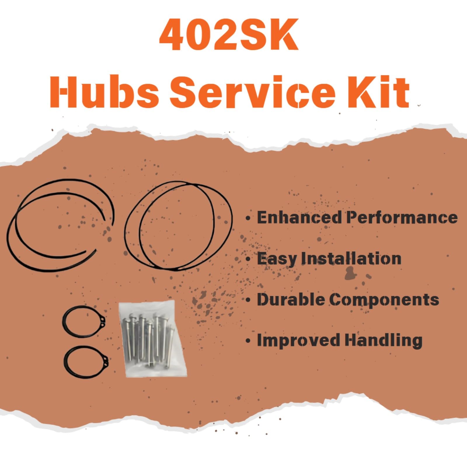 MILE MARKER Hubs Service Kit 402SK for 104 & 302 Hubs - Better Performance - Includes Necessary Hardware - Improved Handling - Smoother Operation - Engineered for Durability and Precision