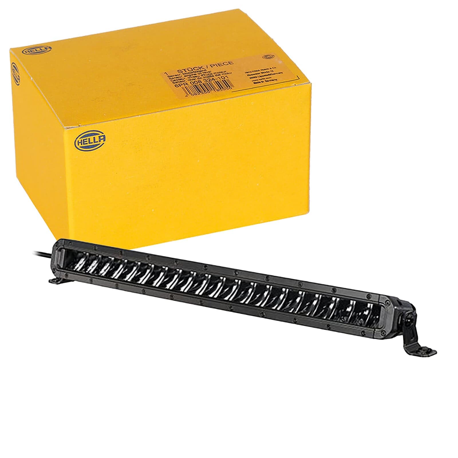 Hella Tough Black Magic 20 Inch Slim Curved LED Lightbar- Performance High Beam Off-Road Light for Pickup Trucks, ATV, SUV, 4x4, Jeep, Tractors / 358197501