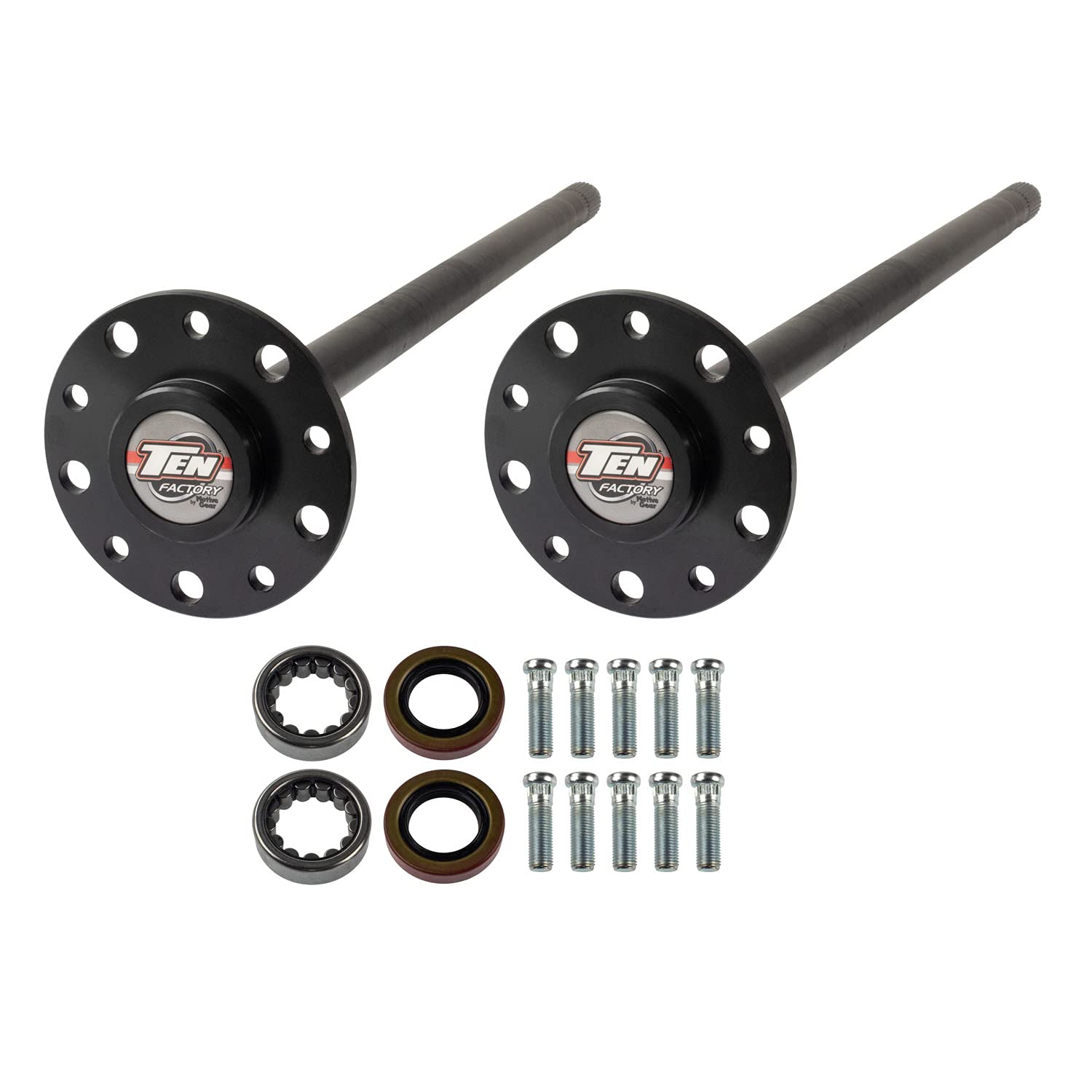 Drive Axle Shaft Assembly TEN Factory MG22109 For GM 8.875, 30 Spline Rear Axle Kit – Fits 1968–1972 Chevrolet/Camaro, Chevelle, El Camino, GMC Sprint - Replaces OEM Alloy USA 12109, GM 1255802