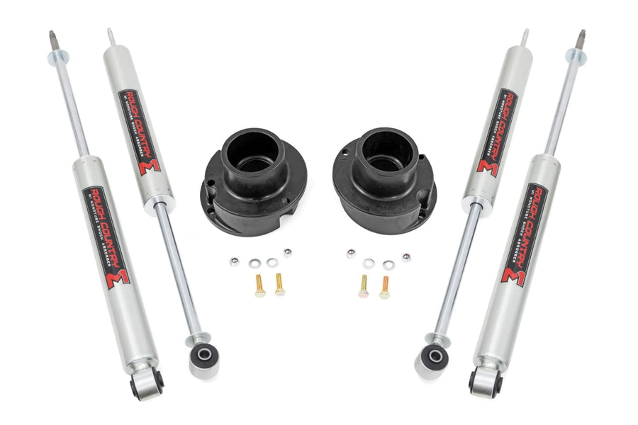 Rough Country 2.5 Inch Leveling Kit with M1 Monotube Shocks for 2500 Ram (2014-2024)/3500 (2013-2024) - RR Coil Spring