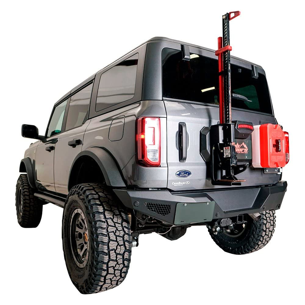 21-22 Bronco Fab Fours Spare TIRE Delete, Black (FB21-Z5251-1)